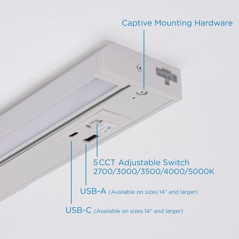 Elena 5W 1 LED Undercabinet 1 Inch Tall and 10 Inch Length by AFX ...
