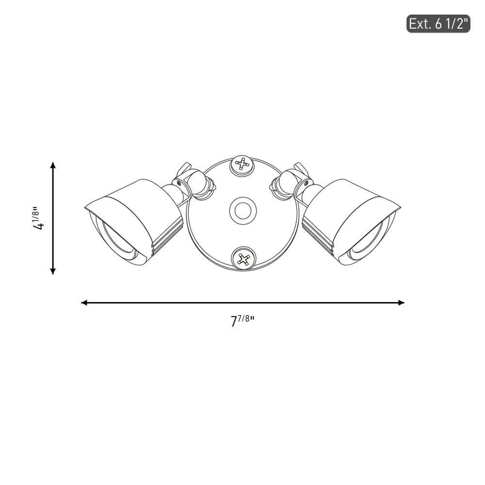 4-FLOOD-A2-3000K-BK