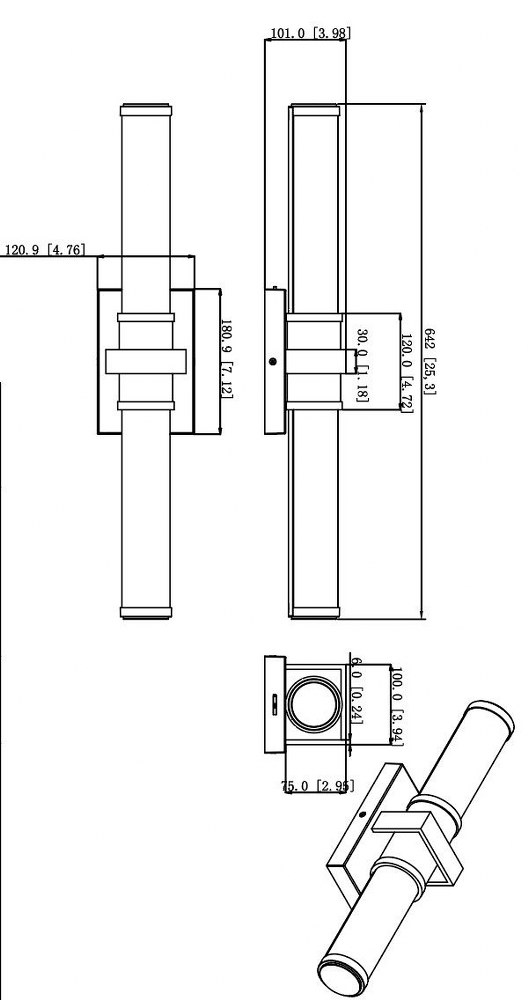1019-25W-BN-LED