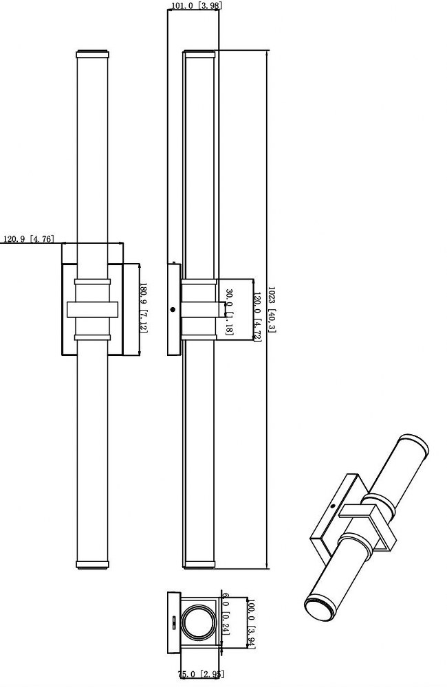 1019-40W-BN-LED